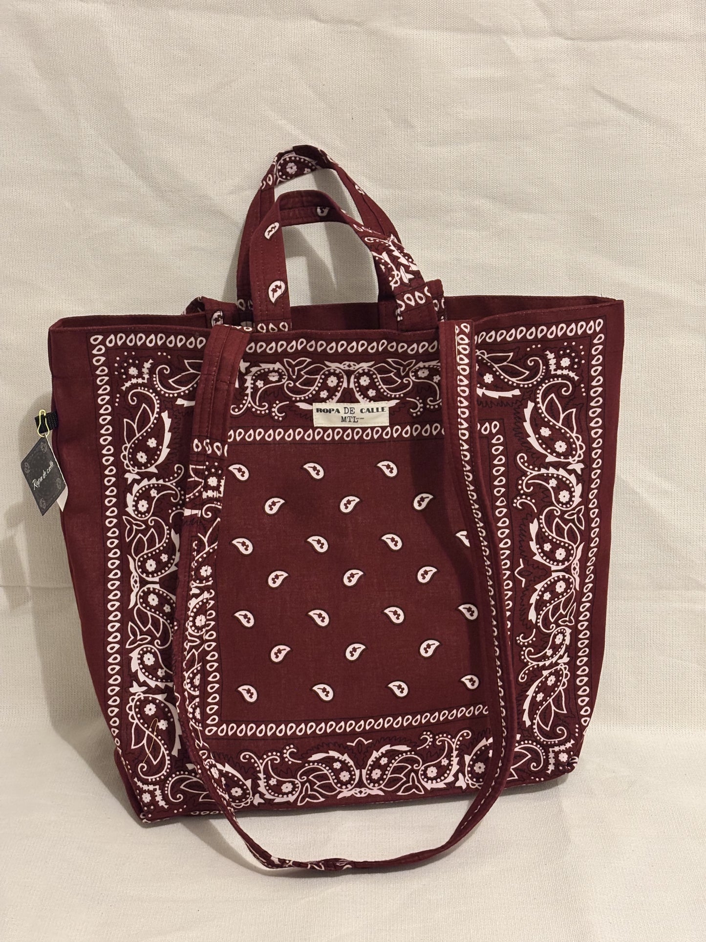 Tall Bulte Paisley bag (Burgundy)