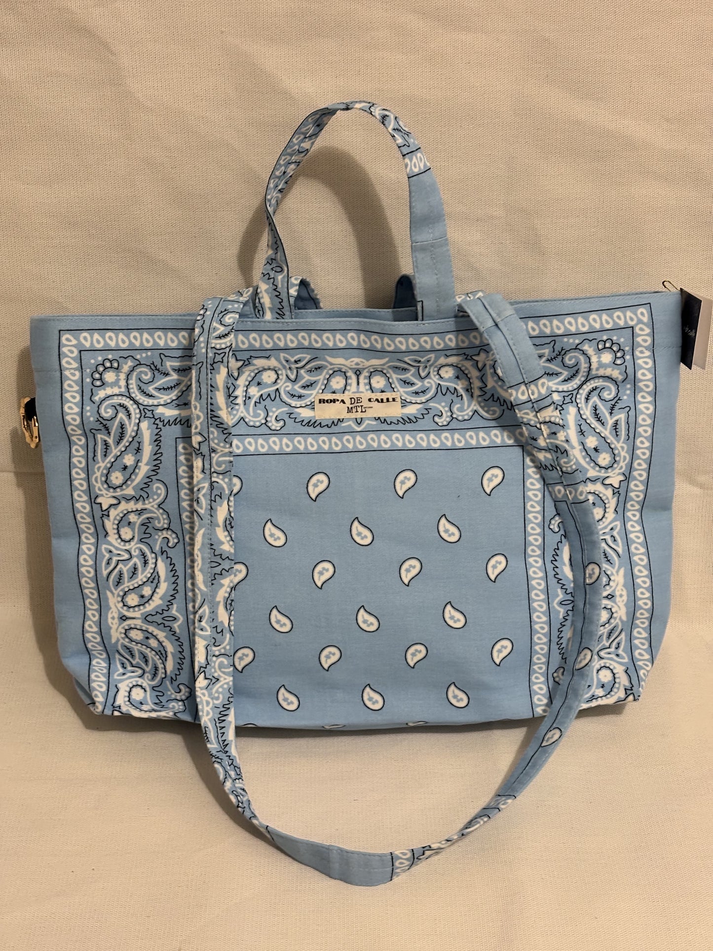 Short Bulte Paisley bag (light blue)