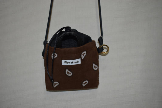 Micro bodeguita cross body bag (brown)